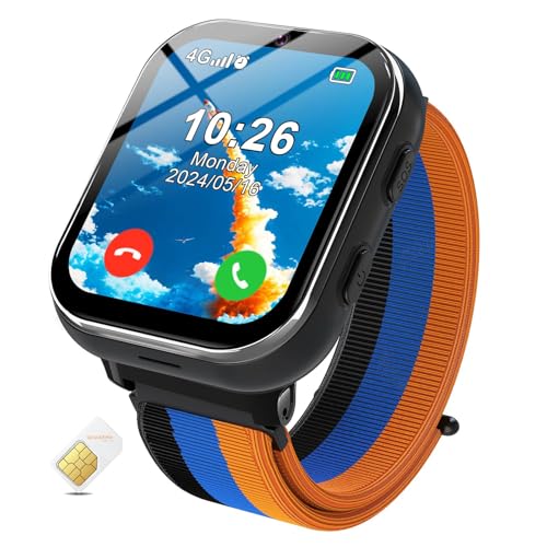 AYATAHA Kids Smartwatch 4G, Touch Screen, SOS, Camera, Games