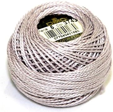DMC Hilo de algodón Perle Tamaño 5 3743 - por bola de 0.35 oz