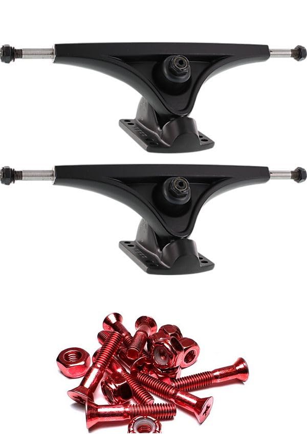 Bear Skateboard Trucks 180mm Gen 6 50 Degree Black Skateboard Reverse Kingpin Trucks - 7.0