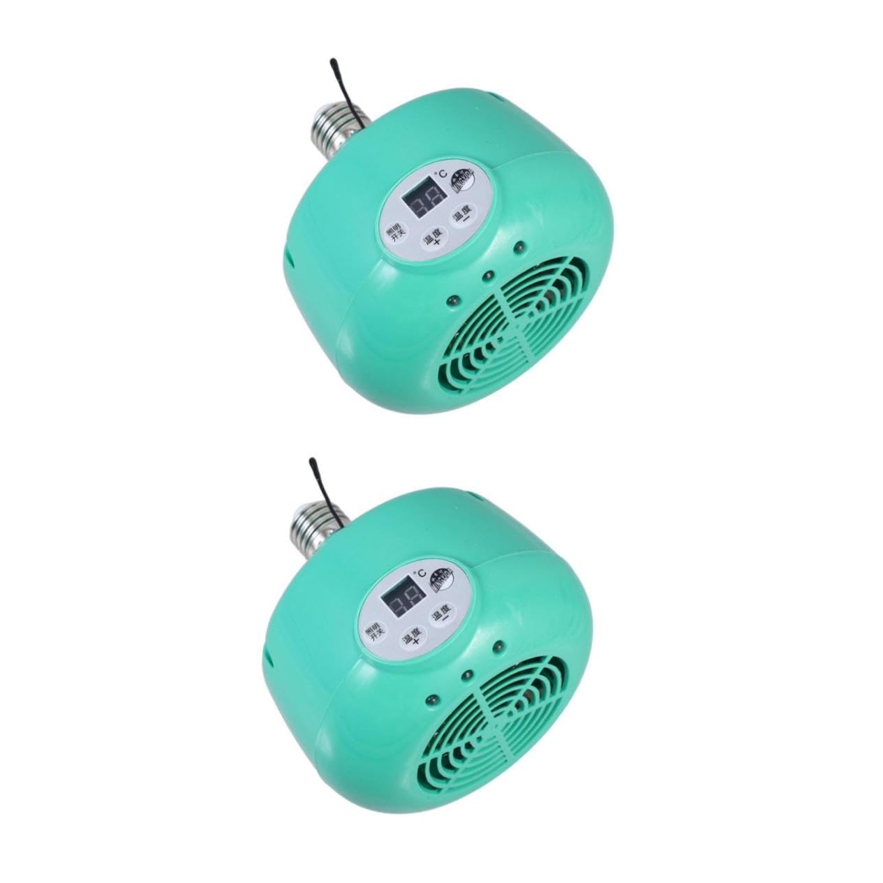 Kisangel 2 Piezas Lámpara Calefactora Ajustable para Cría de con Ventilador Emisor de para Reptiles y Aves Fabricada Resistente al para Mascotas y Aves de Corral