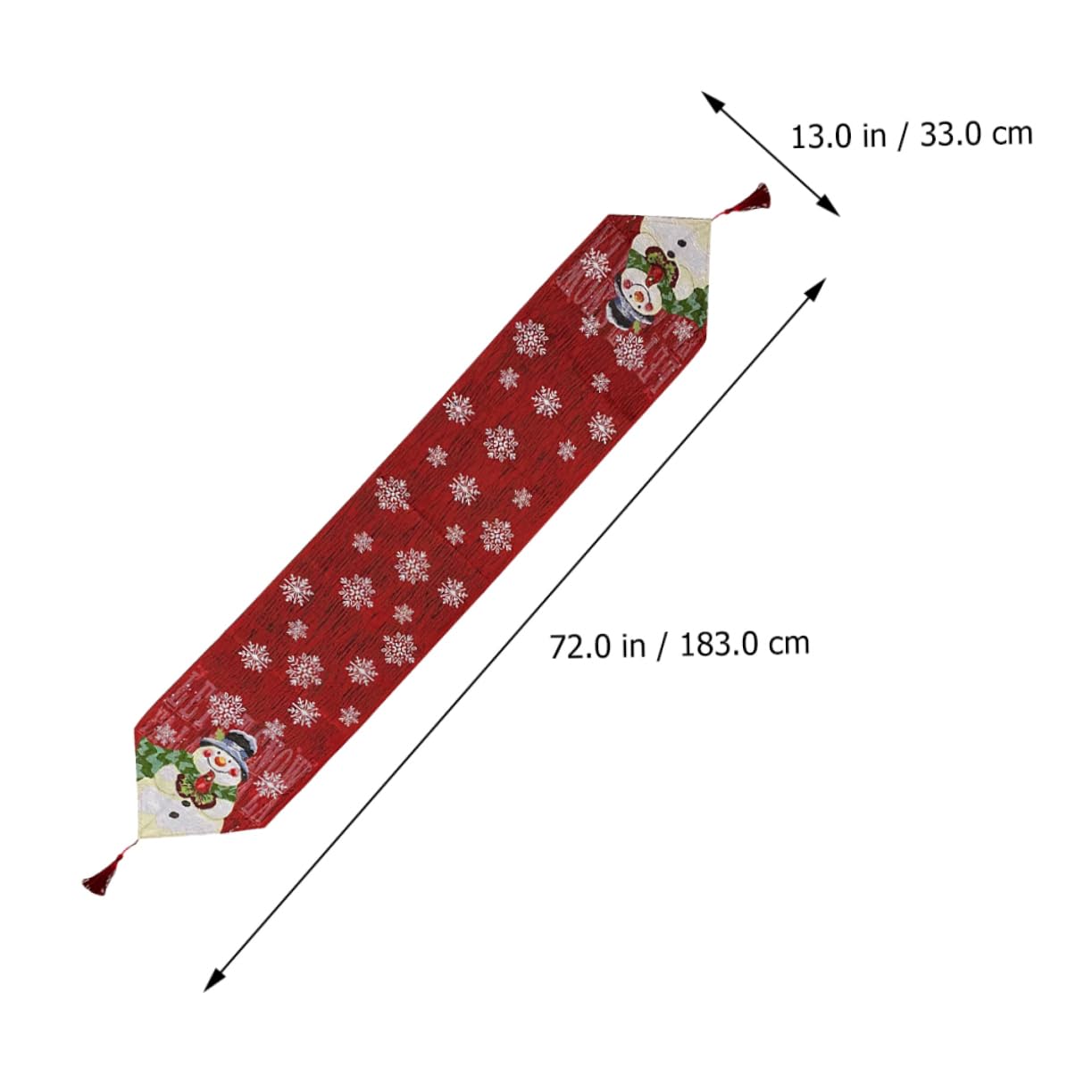 ABOOFAN 3 Stck. Weihnachtstischläufer Weihnachts-mitteldecken Christmas Table Cloth Tischläufer aus Käsetuch für Esstisch Weihnachten Schneemann Esstisch Ornament