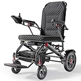 HomyKing 42LB Lightweight Electric Wheelchair for Adults, 250W Power 15Ah Battery, 15.5 Miles Range, Folding Mobility Scooter, Fold up Wheelchairs with Seat, Foldable Scooters for Seniors