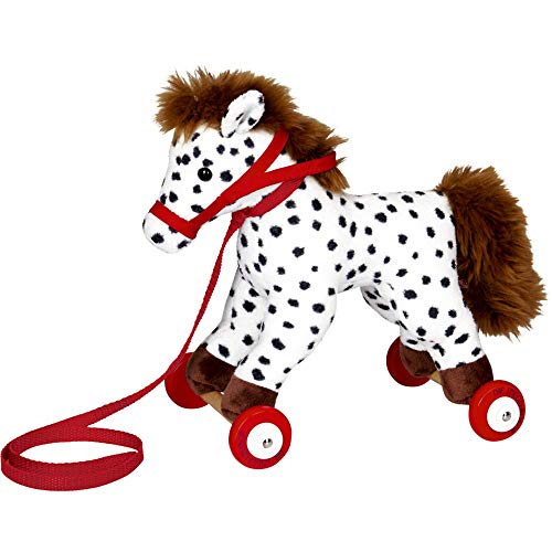 Die Spiegelburg 15126 Pony Anton auf Holzrollen Mein Kleiner Ponyhof