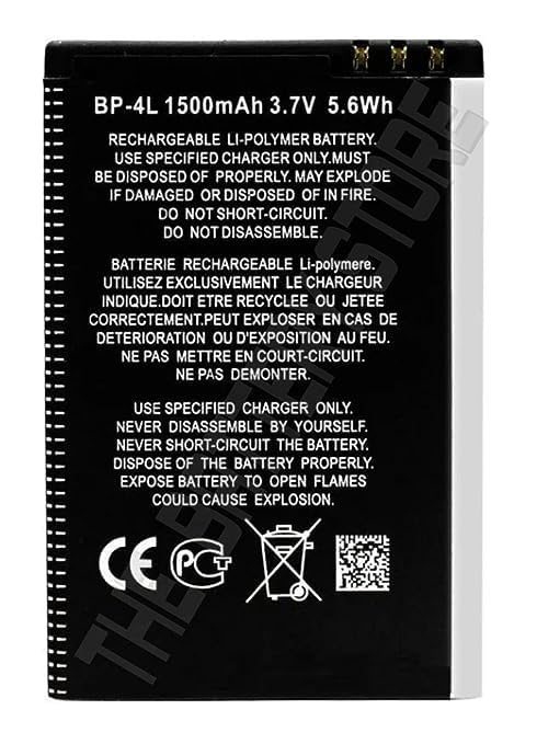 Image of THE BATTERY STORE Original BP-4L Battery for Nokia E52, E55, E61, E61i, E63, E71, E71X, E72, E72i, E73, E90, E90i, E95, N97, N97i, N810, 6760 MBT-5979 Battery with 6 Month Warranty**** (NN5)