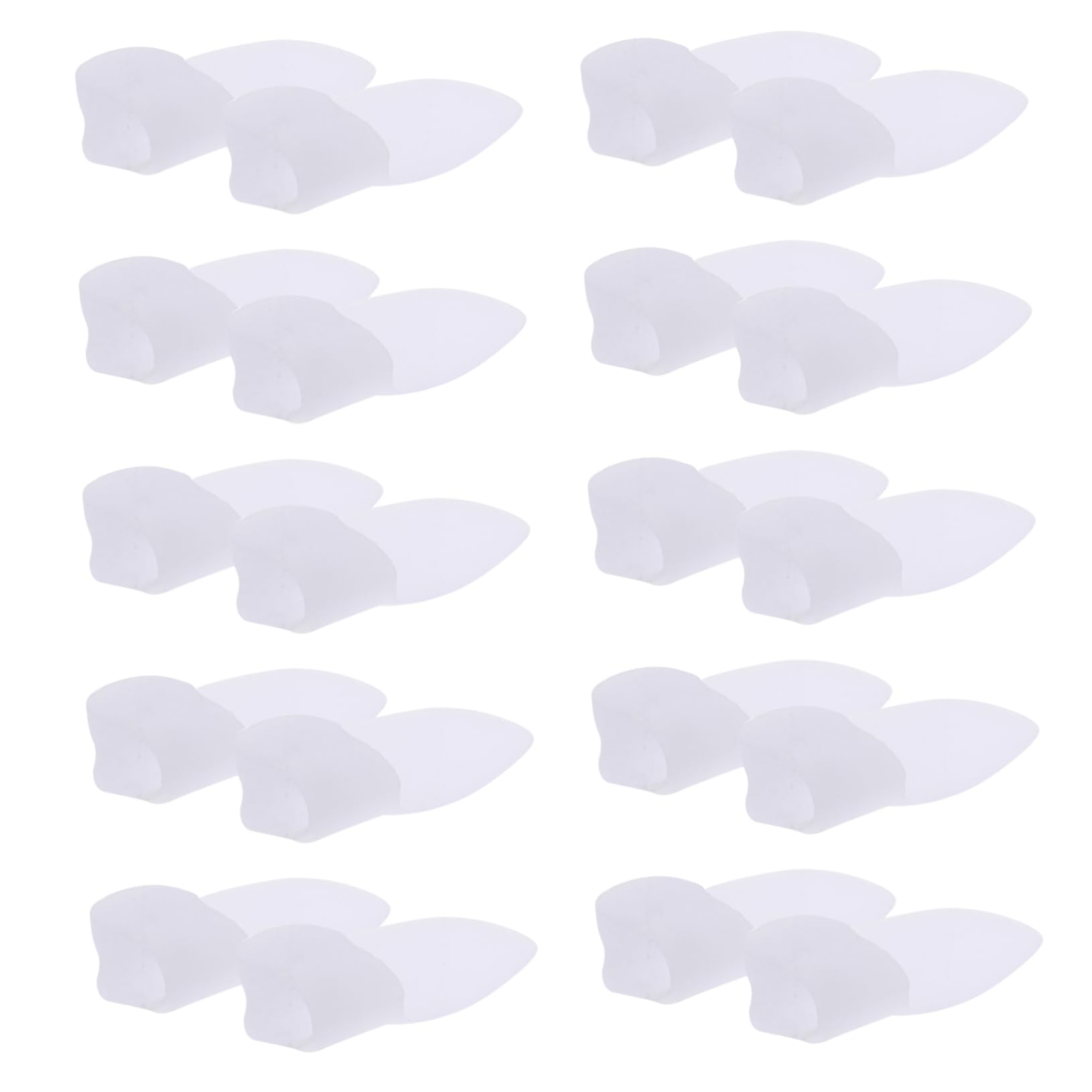FOMIYES Silicone Toe Correctors Set 10 Pairs Toe Straightener Toe Bunion Relief Foot