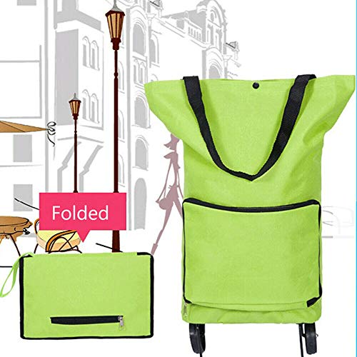 ASOSMOS Faltbarer Einkaufstrolley leichter Einkaufstrolley Klettergepäck langlebig rollende Einkaufstrolley… – Bild 5