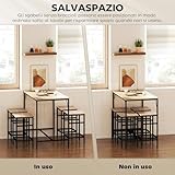 Zoom IMG-2 homcom set tavolo moderno da