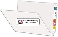 Vista 33 de Carpetas de archivos marrones, material médico, carpeta con pestaña final reforzada tamaño carta con cierre de 2 pulgadas en el interior frontal