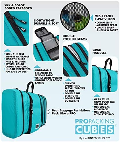 Pro packing cubes travel toiletry bag Clearance
