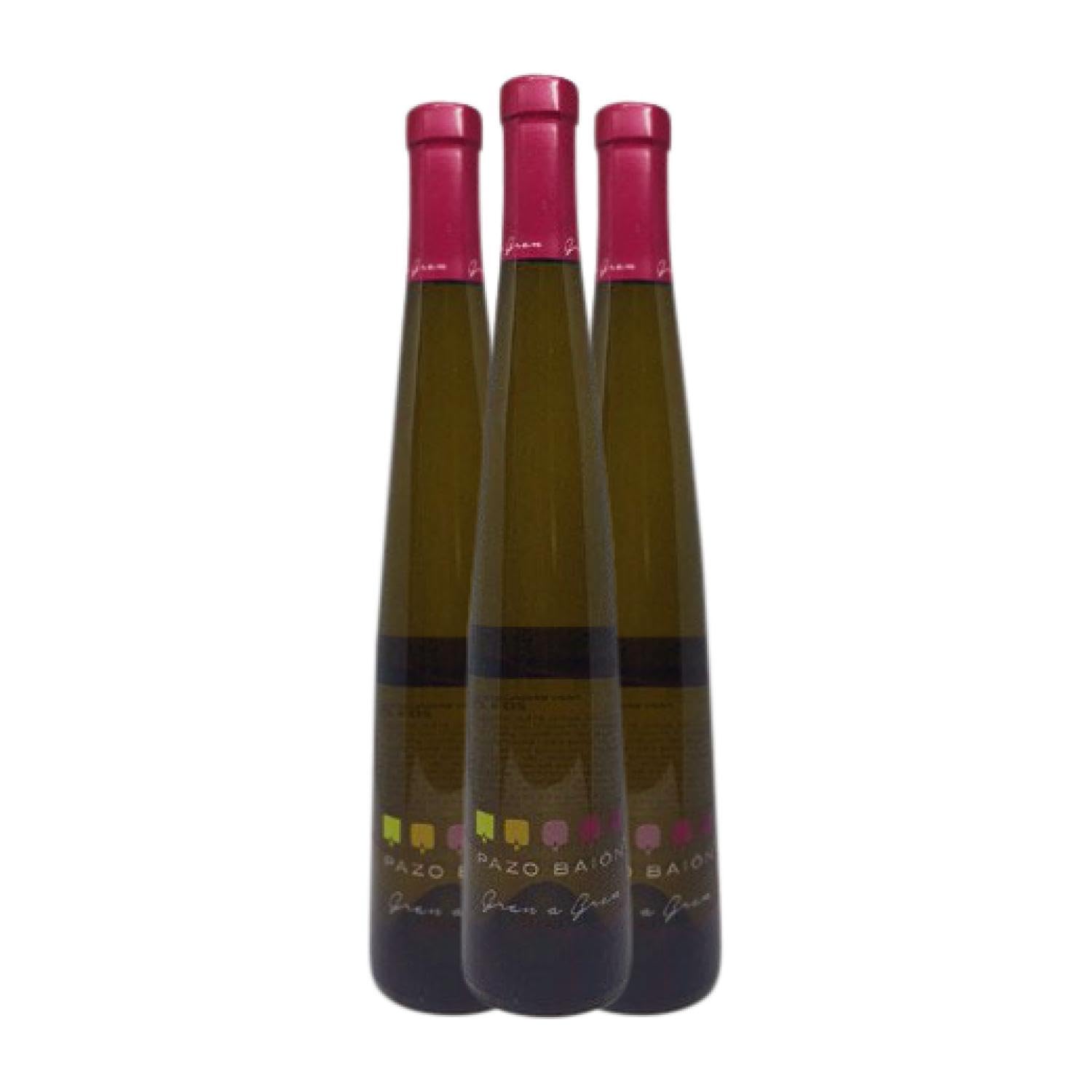 Pazo Baión Gran a Gran Albariño Rías Baixas Botella Medium 50 cl Vino generoso (Caja de 3 Botella Medium de 50 cl)