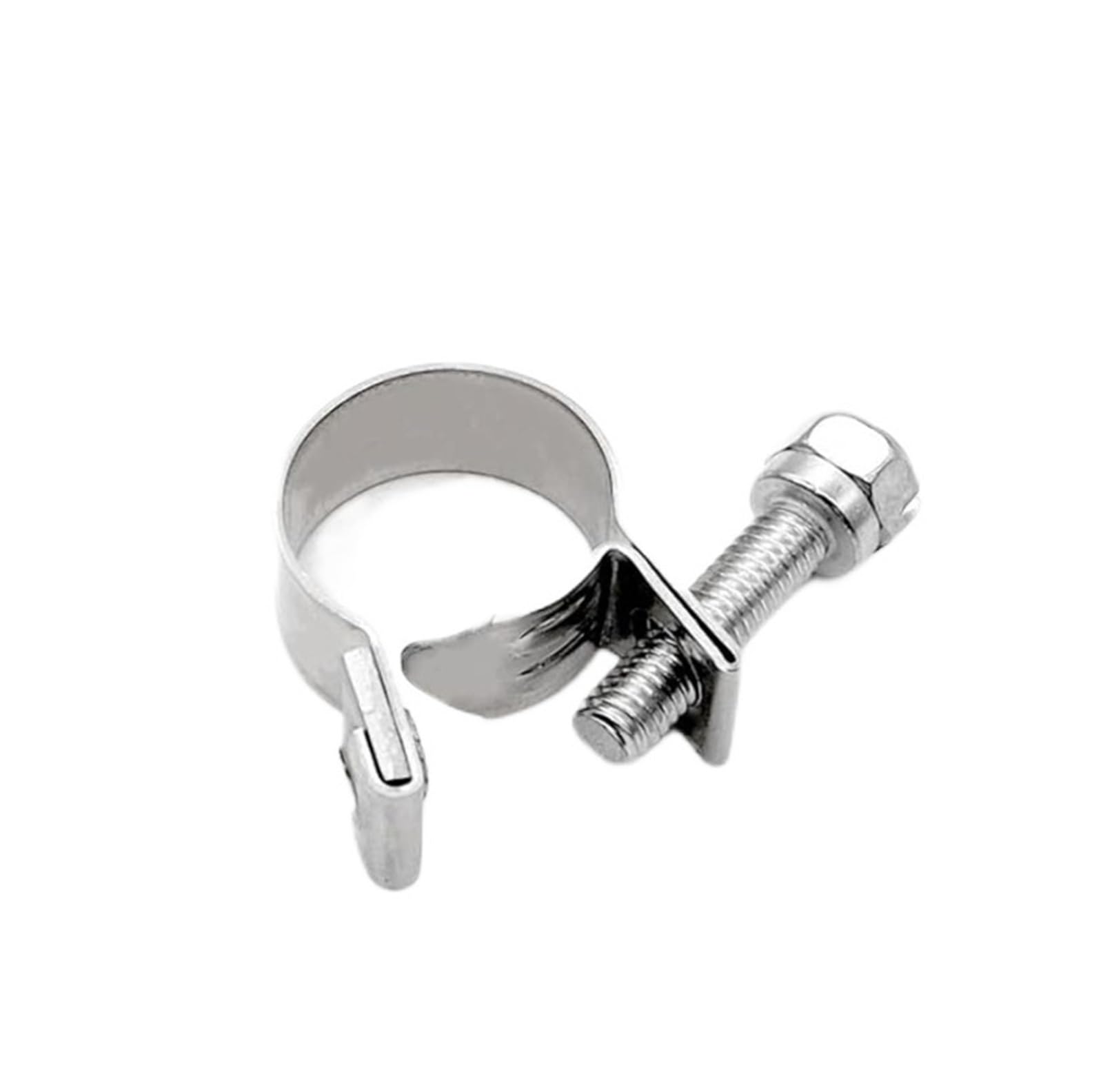 25Pcs 7mm to 18mm (10 Sizes) Zinc Plated Carbon Steel Injection Style Hose Clamps Assortment Kit for Diesel Petrol Pipe