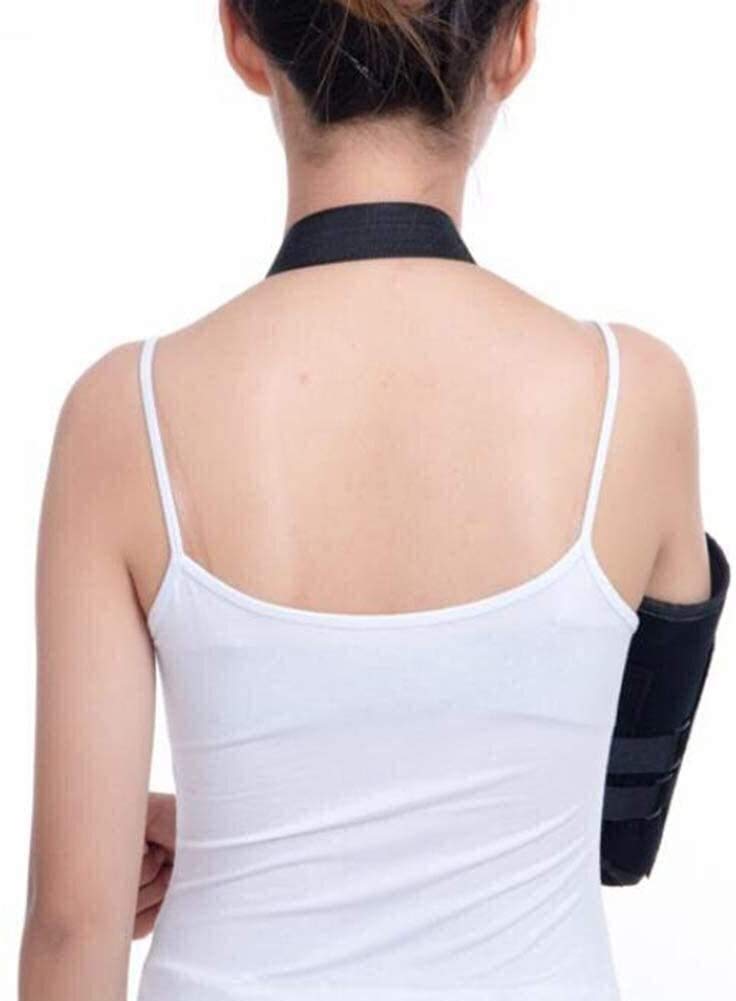 Soportes de Brazo portátiles, Soporte Acolchado de Hombro de Codo Ajustable Inmovilizador fracturado de Codo de Cabestrillo para Mujeres y Hombres para subluxación, dislocación, Brazo Roto