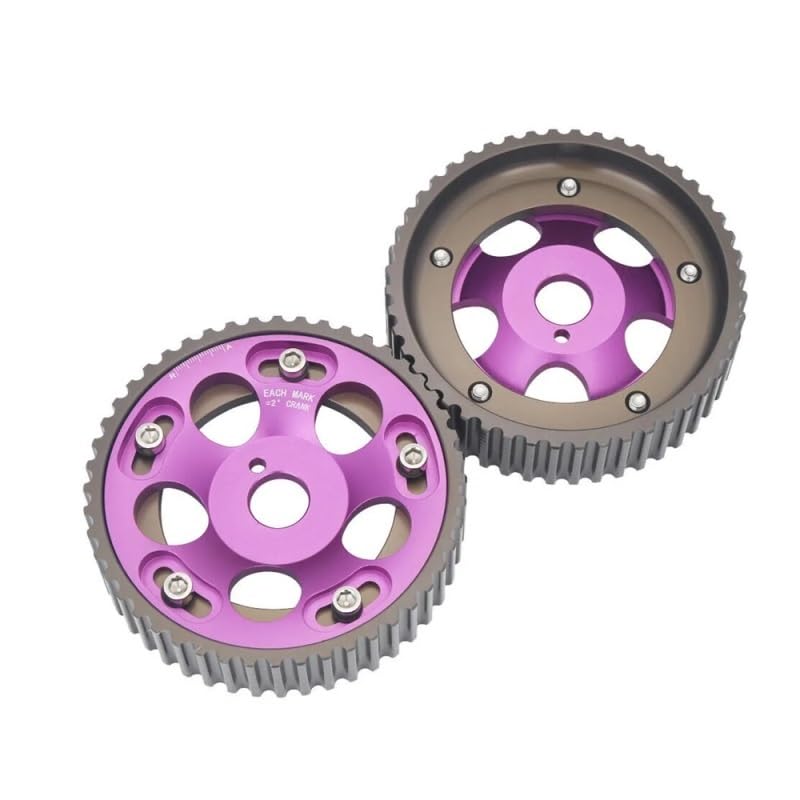 Kit de polea de engranajes de leva piñón de motor de aluminio ajustable Supra 1JZ 2JZ DOHC 2 uds