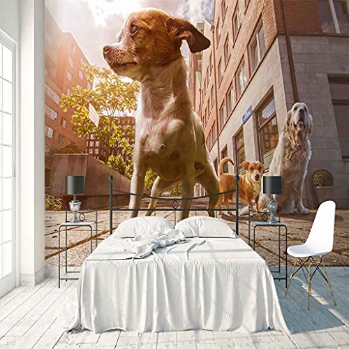 Toile murale auto-adhésive 3D grand format salon