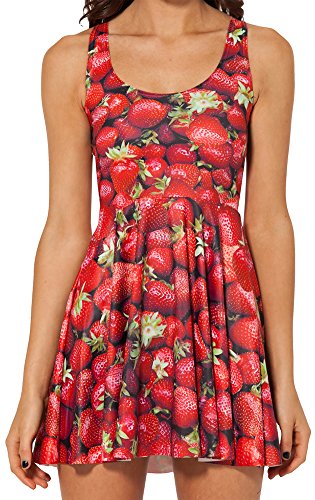 Image of Sister Amy Printed Elastic Sleeveless Shaping Breathable Camisole Skater Dress