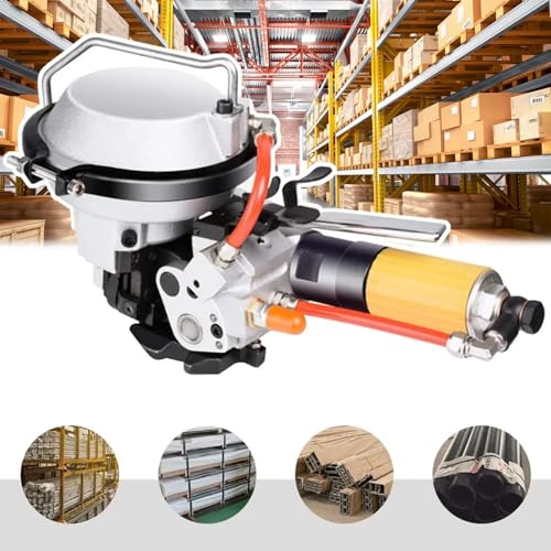Máquina Portátil De Ferramenta De Cintagem Pneumática De 16/19 Mm, Para Tira De Aço/Pp De 0,6-0,75 P