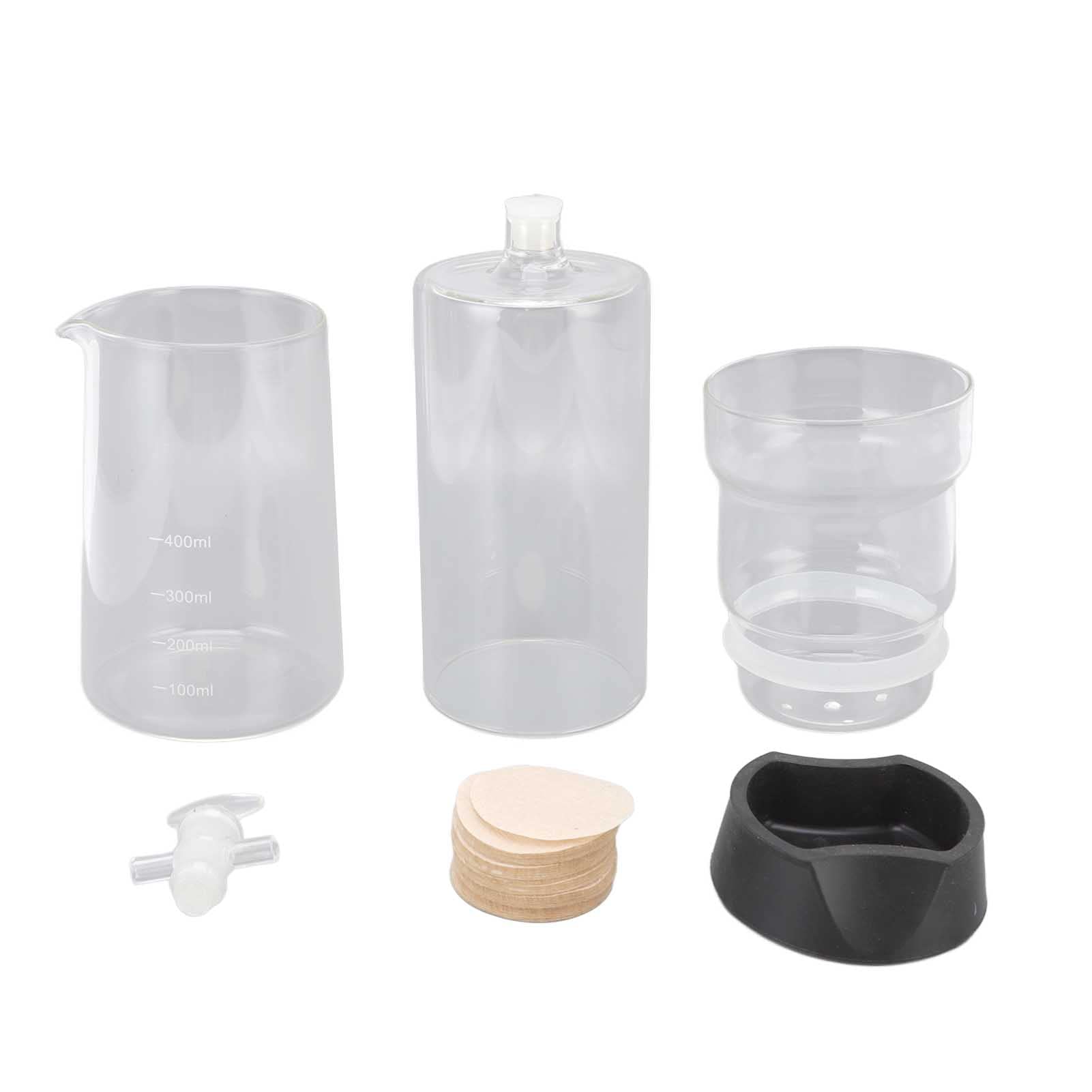 Gocciolatore per caffè Gocciolatore Regolabile per Birra Fredda Regolabile in Vetro Borosilicato da 400 Ml per gli Amanti del caffè Freddo