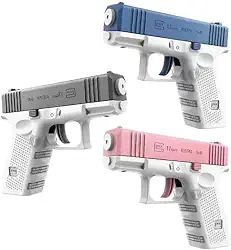 Pistola Água Arminha Arma Longo Alcance Brinquedo Piscina (Rosa)