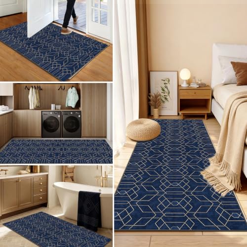 Tapete lavable alfombras corredor para pasillo que evitan resbalones 6