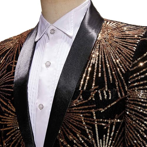 Sparkly Sequin Blazer Disco Prom Shiny Suit Jacket Wedding Party Banquet Fashion Tuxedo Blazers for Mens Adult4