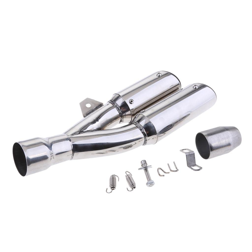 Tubo de Universal Plateado para Motocicleta