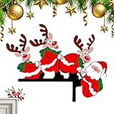 Facile à Utiliser: Lorsque le cadre de porte de Noël est collé, il peut adhérer fermement au cadre de porte et au mur sans tomber ; lorsqu'il est arraché, il ne laisse aucune trace pour garder le mur et le cadre de porte beaux