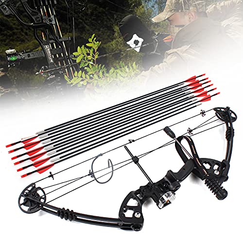 Archery Compound Bow And 12Pcs Arrows For Adults And Teens, Hunting Bow Youth Compound Bow Hunting Set, 30-60 Lbs Draw Weight, 24"-29.5" Draw Distance, Up To Ibo 310 Fps, Usa Stock #TOP7