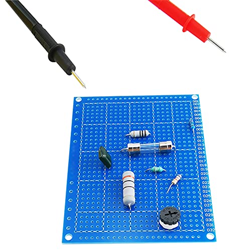 YUNGUI 6PCS Solderable Breadboard,824 Holes 70x90x1.6mm PCB Board for DIY Prototype Soldering and Electronic Project with Arduino Kits, Blue