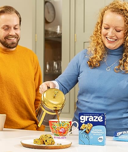 Graze Lemon Blueberry Superfood Oat Boost Bars - Vegetarian Snacks, Whole Oat - Packaging may vary - (28 Snacks - 7 Packs of 4 x 30g) - Image 5