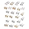 BBTO-24-Pairs-Stud-Earrings-Crystal-Pearl-Earring-Set-Ear-Stud-Jewelry-for-Girls-Women-Men-Silver-and-Gold 24 Pairs Stud Earrings Crystal Pearl Earring Set Ear Stud Jewelry for Girls Women Men, Silver and Gold