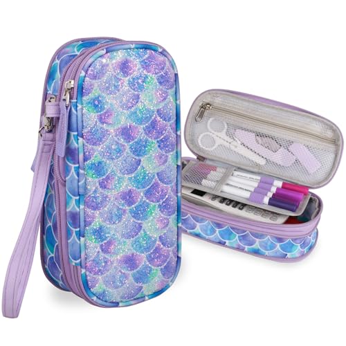 Atripack BD03-1 Pencil Case For Gils Big Capacity High Large Storage Pouch Bag Marker Pen Case Stationery Bag Travel Holder School College Office Organizer For Kids Men Women Adult Teens cover