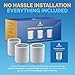AquaBliss High Output Shower Filter Replacement Cartridge – Reduces Chemicals & Chlorine, Restores pH Balance, Glowing Skin, Strong Nails & Shimmering Hair – 3-Pack (SFC100)