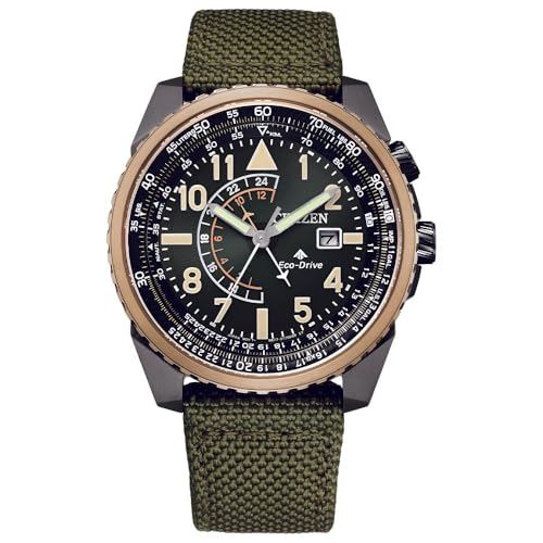 Citizen Nylon Promaster Sky Gmt Eco-Drive Black Dial Mens Analog Watch Bj7136-00E, Band Color-Green (B09VKVZDGY) Amazon Price History, Amazon Price Tracker