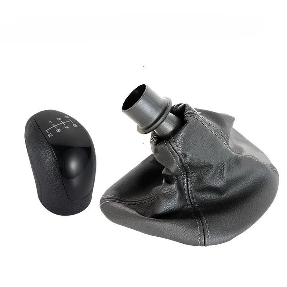 Sxqpocar 6 Speed-1Set Gear Shift Knob Shifter Lever Head With Boot Cover For Benz Vito For Viano W639 2003-2010 6 Speed Manual Shift Lever Head(6 Speed-1Set)