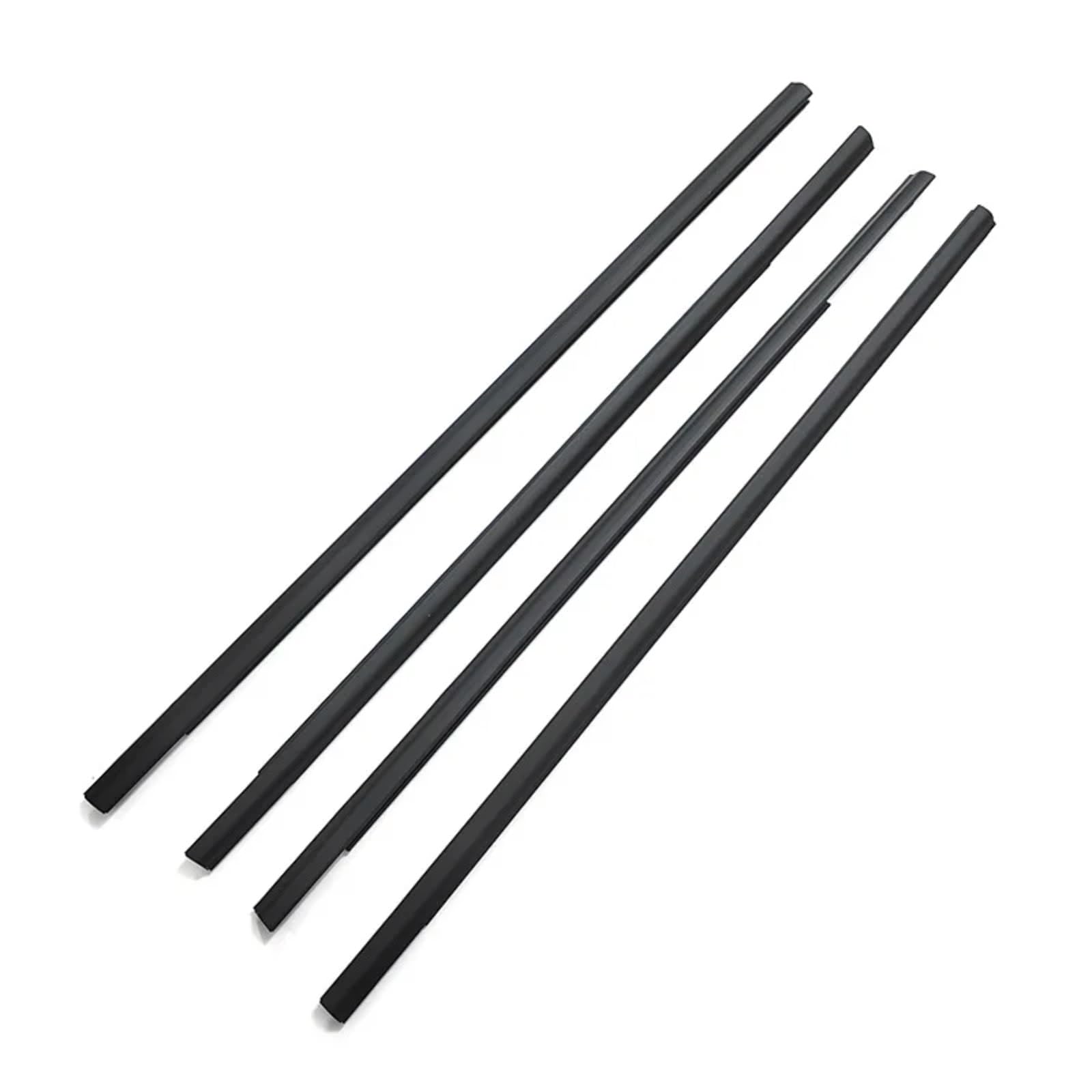 Glilar One Color Automotive Window Seals Compatible With Nissan For T31 2008-2013 4Pcs Car Outer Windows Weatherstrip Sealing 808211Da0a 828201Da0a 808201Da0a