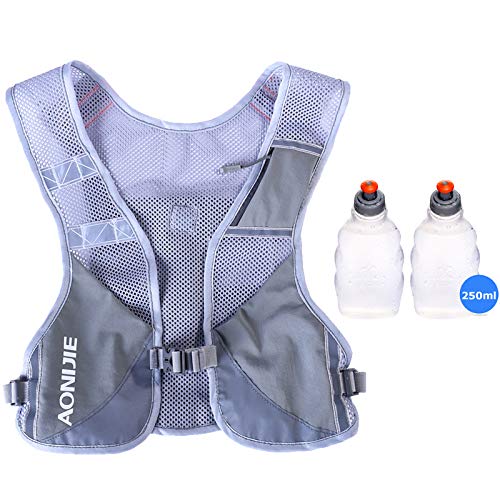AONIJIEReflective Running Vest Marathon Running Vest Pack Breathable for Hiking Camping Cycling Race