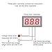 DROK 0.28 Inches LED Ultra-Small DC Digital 0-100V Voltmeter Battery Voltage Tester Green Display Car Motorcycle Panel Meter 3.0-30 Power Volt Detector Gauge