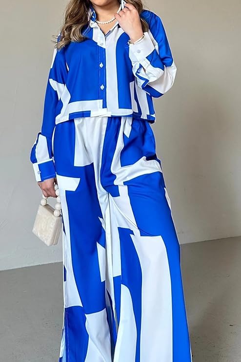 Image of GRECIILOOKS Co Ord Set for Women | Ethnic Coord Sets for Women's Stylish | Festive Rayon Pant Set | Casual Style Full Sleeve Cord Sets | Summer Travel Outfit