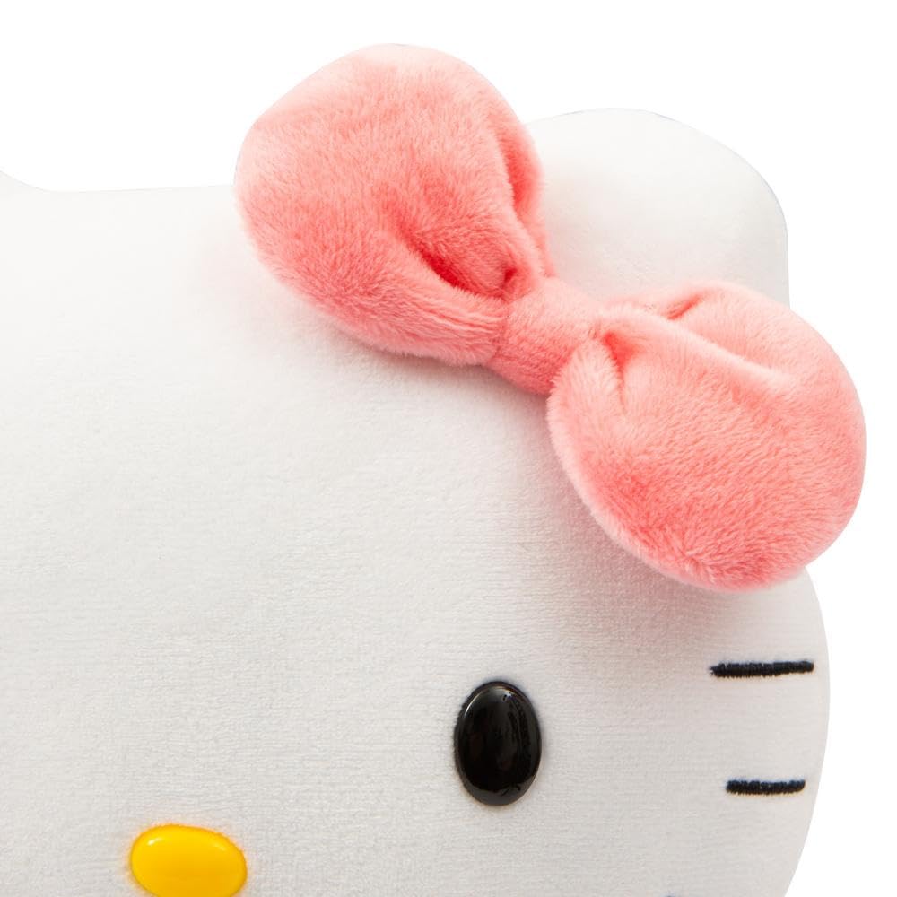 Hello Kitty Giochi Preziosi Morbido Peluche Hello Kitty 30 cm con Outfit alla Moda, Tutina Rosa, Fiocco Rosso, Maglia A Righe Rosse Adatto per Bambini dai 3 Anni