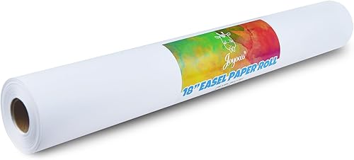 Joyooss Rollo de papel de caballete de 18 x 984 pulgadas (82 pies), rollo de papel de dibujo para pintar caballetes de niños, papel de arte para