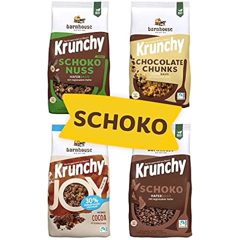 Barnhouse Krunchy Kennenlernpaket Schoko, Bio Knuspermüsli aus Bayern Cover