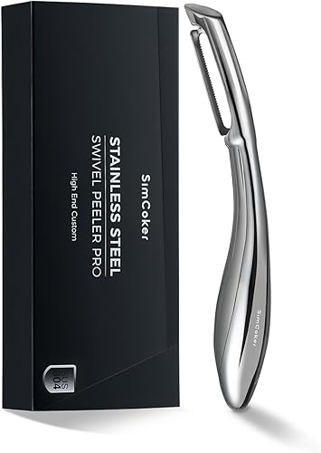 Pelador profesional de verduras, pelador de patatas de acero inoxidable 304 para cocina, hoja ultra afilada, mango ergonómico antideslizante, apto