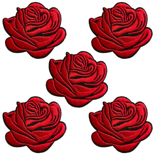 BPA 5 Pièce Patch Thermocollant Ecusson Thermocollant Ecusson a Coudre- rose