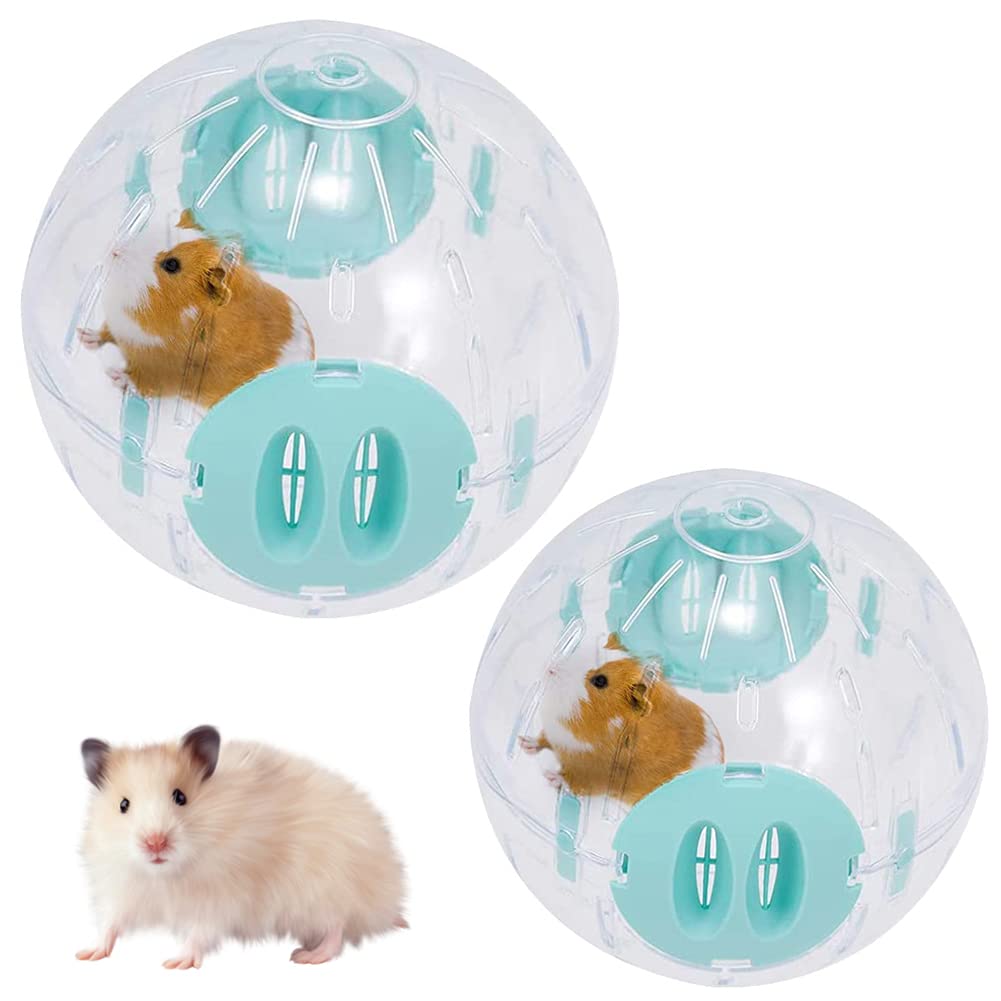 Palla Per Criceto Trasparente Da 14,5cm - Palla Da Corsa Per Piccoli Animali, Hamster, Gerbilli Con Ventilazione E Sicurezza - Foto 9