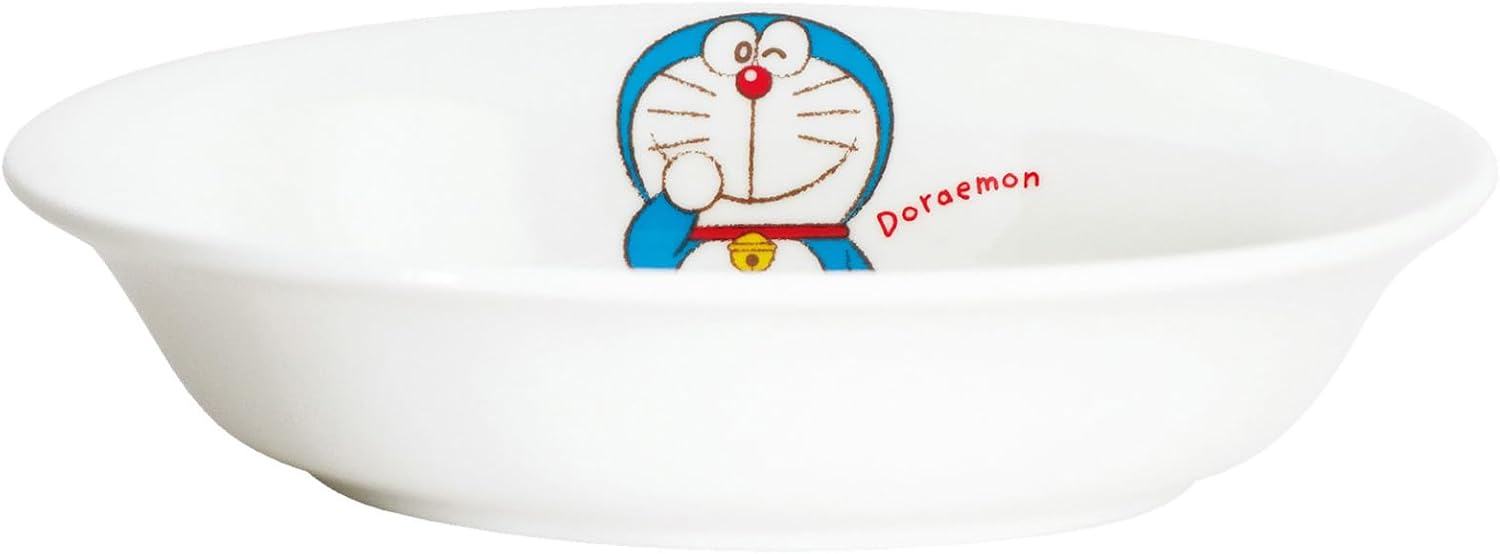 金正陶器(Kaneshotouki) Doraemon 071134 Dish Curry Plate, 7.1 x 5.1 inches (18 x 13 cm), Microwave, Dishwasher Safe, Dishes, Miscellaneous Goods, Children's Tableware, Character Goods, Made in Japan