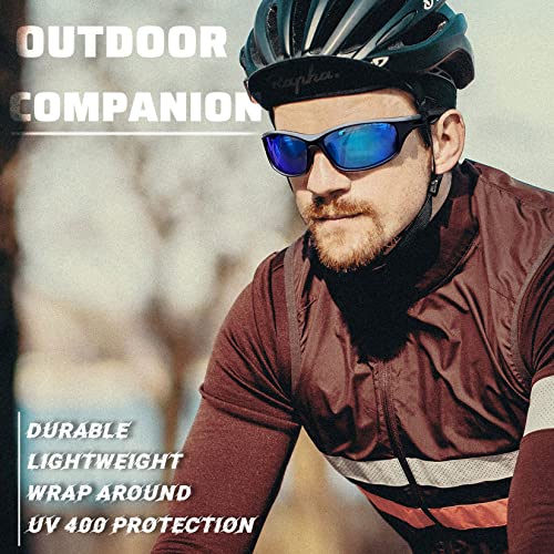 Joopin Polarized Sport Sunglasses Uv400 Protection,Trendy Wrap Around Sun Glasses Lightweight Safety Shades thumb #1