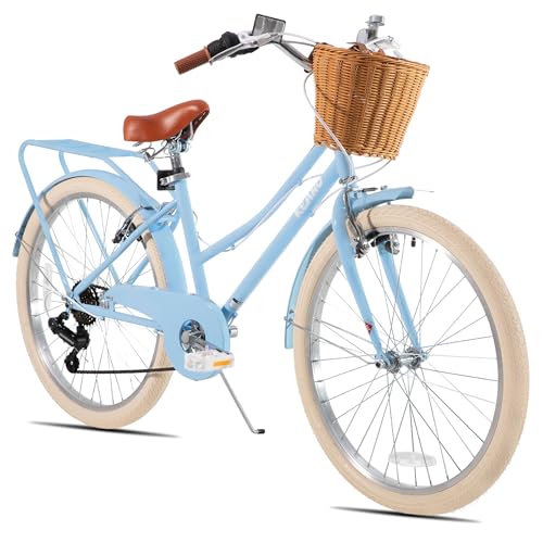 KEANO Poppy 24 Inch Kids Bike for Girls Ages 8-12 Years 7-Sp