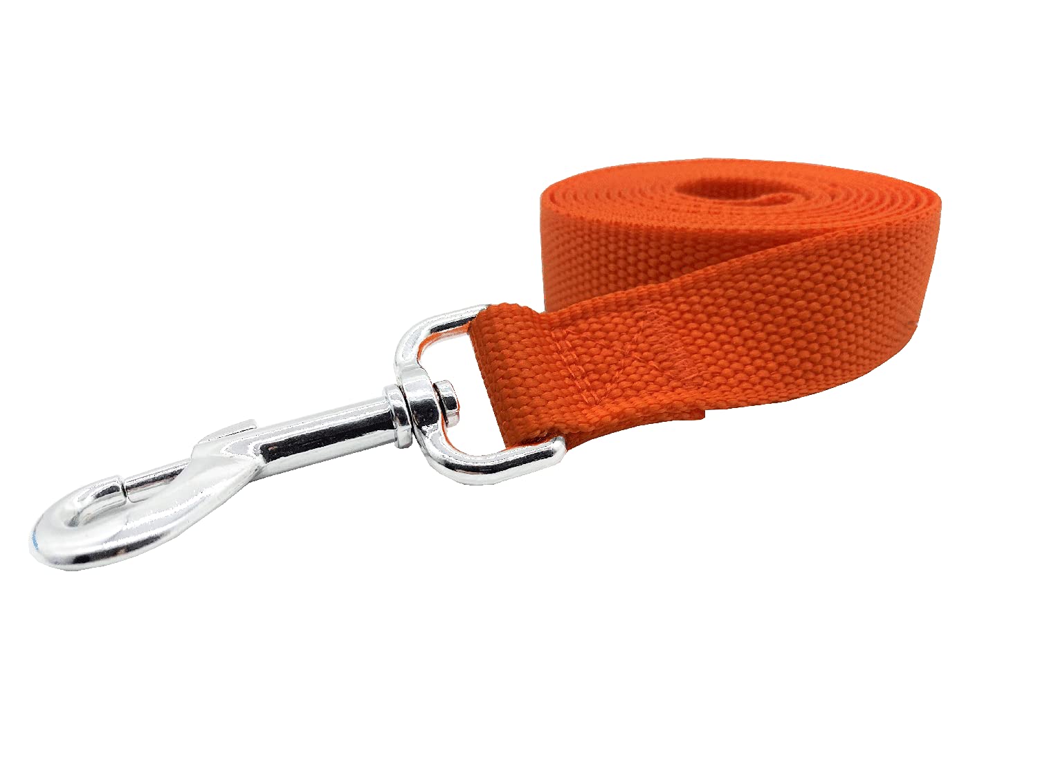 TAIDA Correa de Entrenamiento de Perro de Nailon Resistente, Cuerda de tracción, 6 pies de Largo, 1 Pulgada de Ancho, para Perros pequeños y medianos (Naranja)