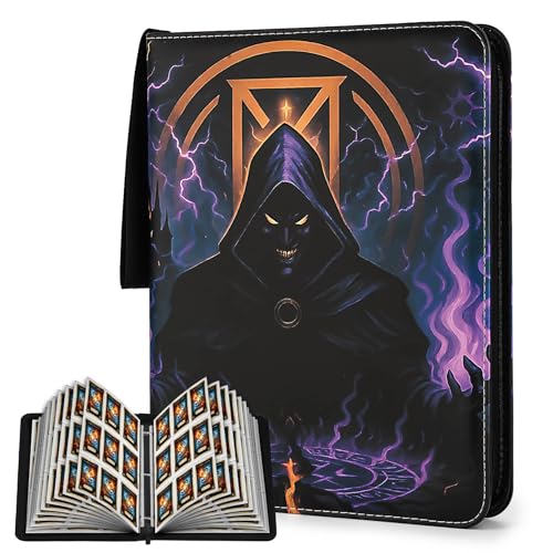 Image of 9 Pocket Card Binder for MTG /YGO /PTCG /Game Cards, Holds 720 Cards,Premium Card Collector Book for TCG Players,Toys Gifts for Kids-Purple