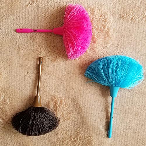 M-Jump 3 Pack Microfiber Delicate Duster,Comfortable Non Slip Handle, 3 Colour Washable Dusting Brush For Blinds Kitchen Keyboard Office #TOP5